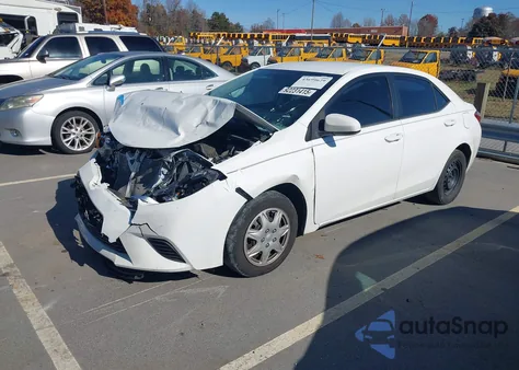 2015 Toyota Corolla Le z USA, uszkodzony, nr VIN 02T1BURHE6FC42020